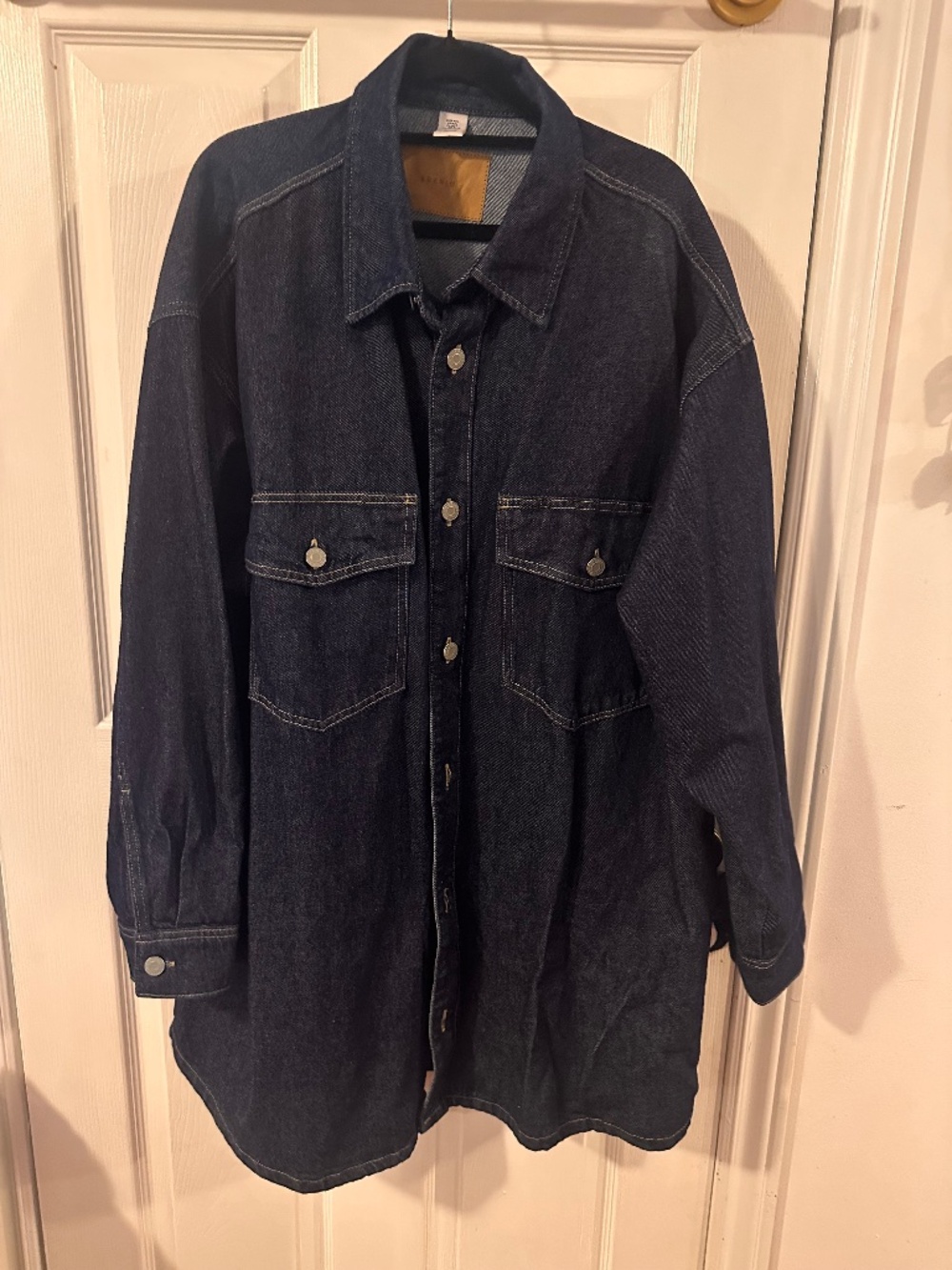Oversized Dark Wash Denim Tunic
